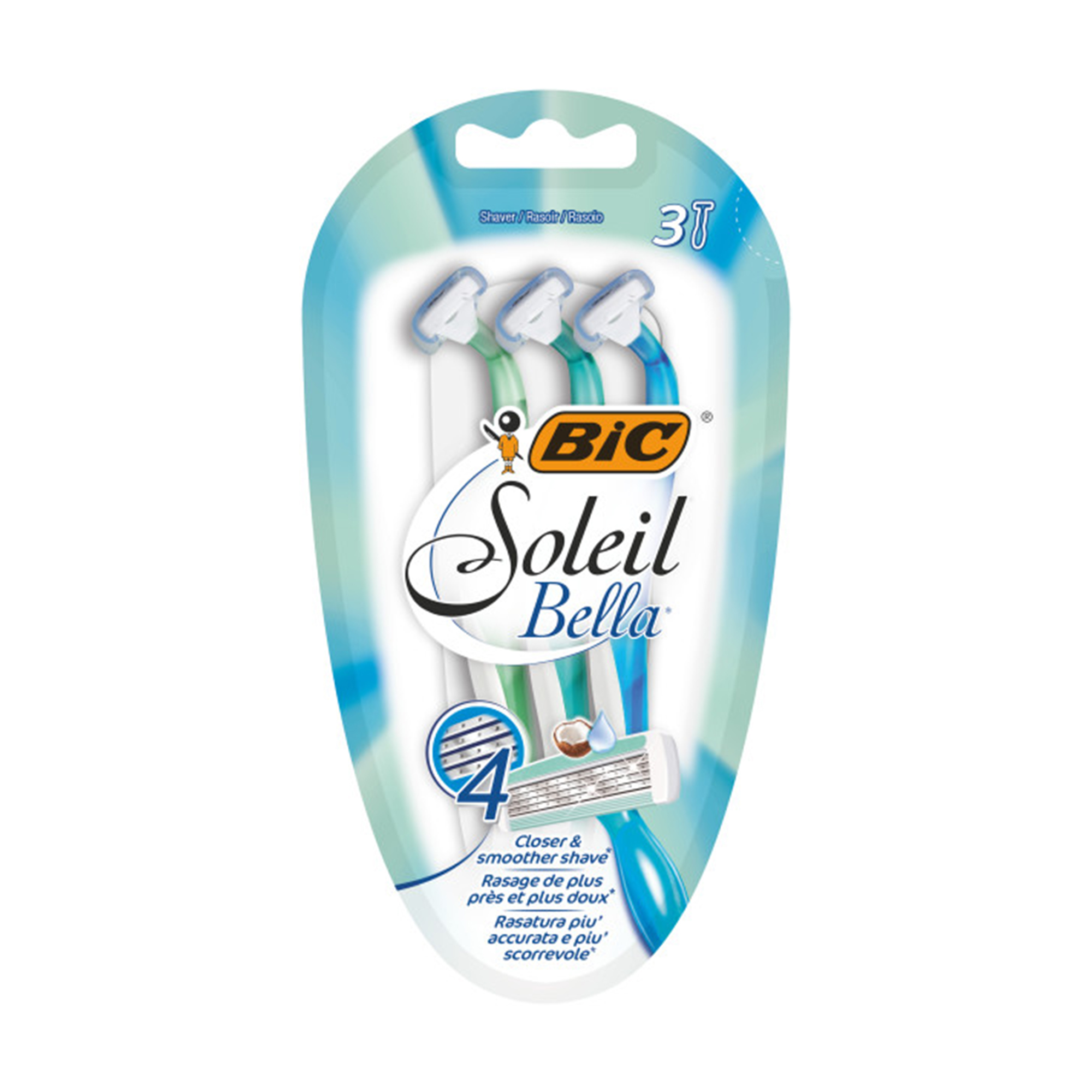 Станок для гоління BIC Soleil Bella Colours Razors одноразовий, жіночий, 3 шт