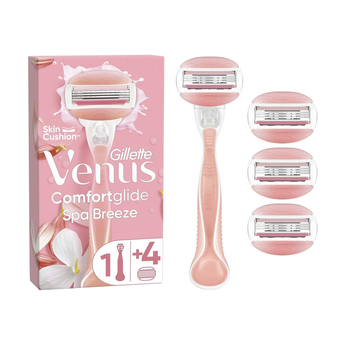 Станок для гоління жіночий (бритва) Gillette Venus Comfortglide Spa Breeze з 4 змінними картриджами